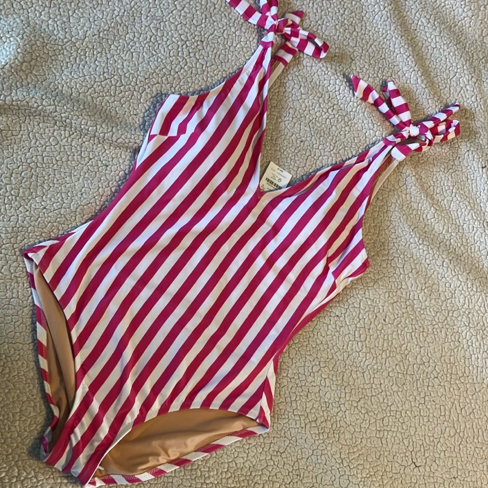 NWT J.Crew Striped Women’s Swimsuit